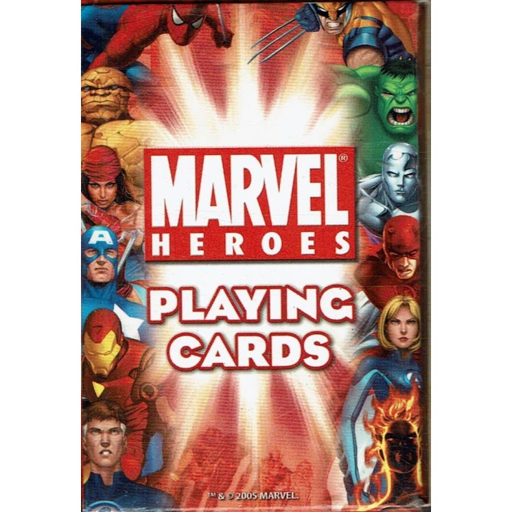 Marvel Heroes playing Card ed. Marvel Comics Gd54