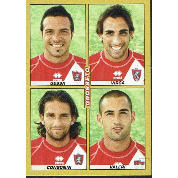 Figurina calciatori '07 '08 n. 543 Gessa Virga Consonni Valeri ed. Panini Gd47