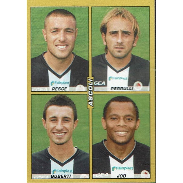 Figurina calciatori '07 '08 n. 492 Pesce Perulli Giuberti Job ed. Panini Gd47
