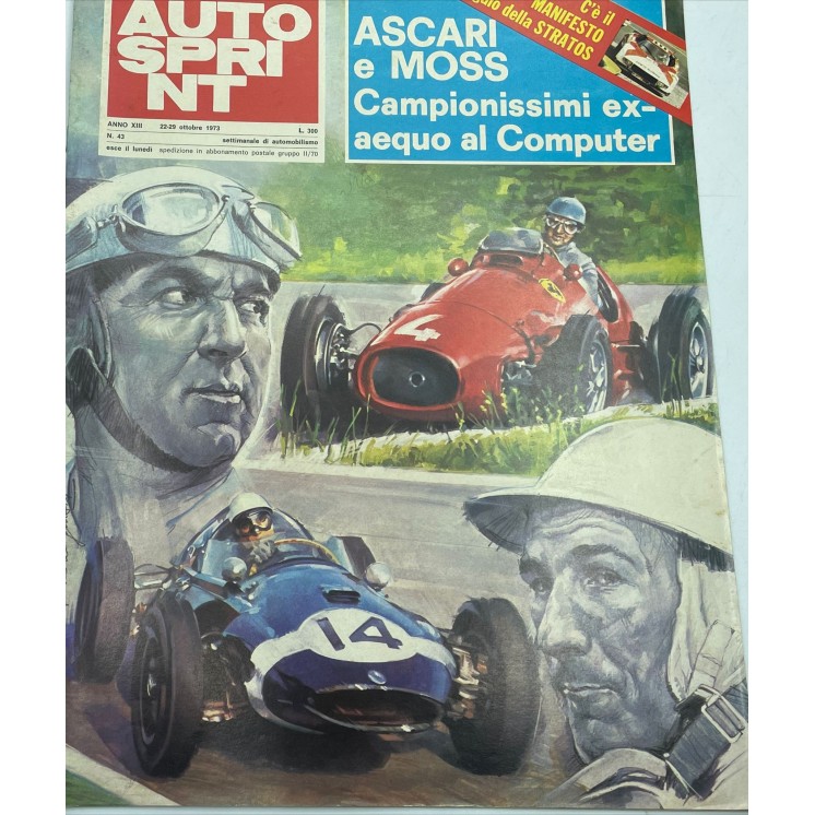Auto Sprint  43 ott. 1973 Ascar e Moss ed. Conti FF06
