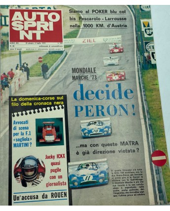 Auto Sprint  26 lugl. 1973 Mondiale Marche '73 ed. Conti FF06