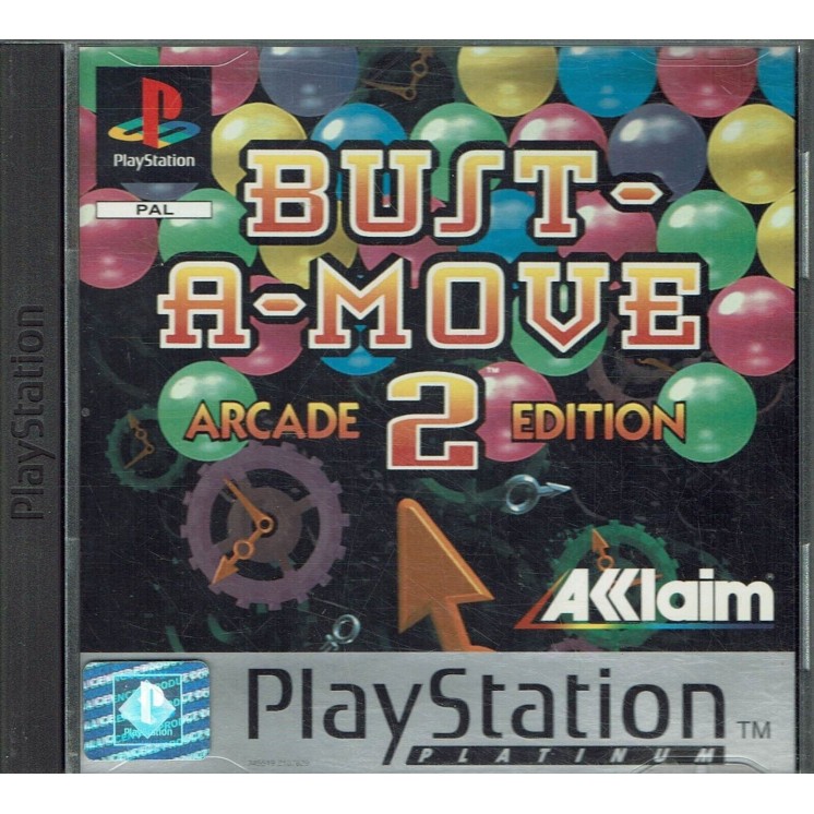 Videogioco Playstation Bust a move 2 PLATINUM ita usato libretto ed. Acclaim B32