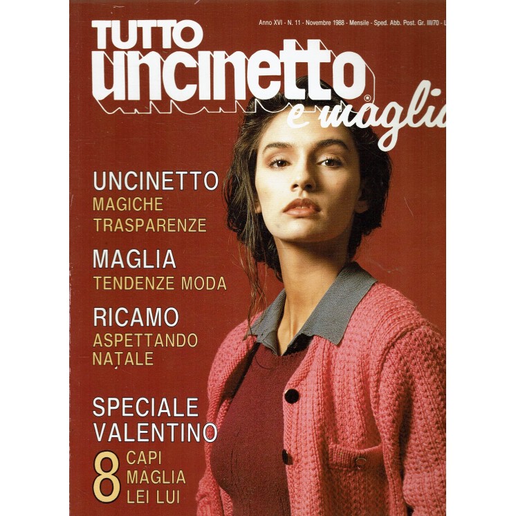 Tutto uncinetto e maglia  11 nov. 1988 ed. Tutto Uncinetto R13