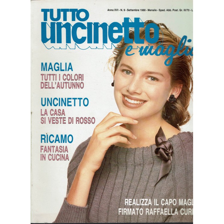 Tutto uncinetto e maglia   9 sett. 1988 R. Curiel ed. Tutto Uncinetto R13