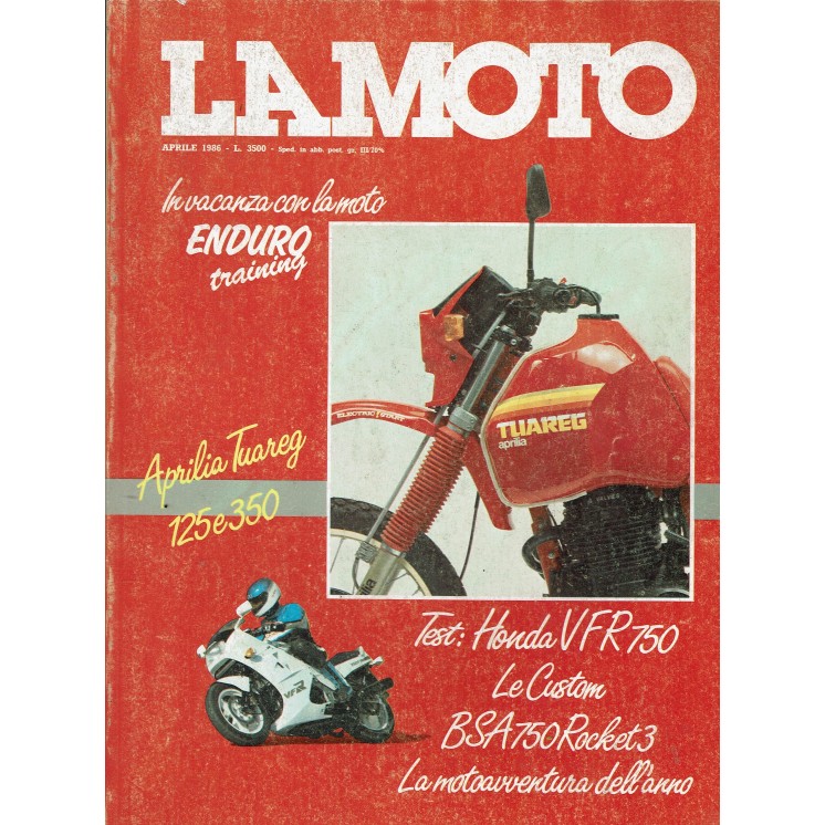 La moto  4 apr. 1986 Aprilia Tuareg 125 350 ed. Conti R11
