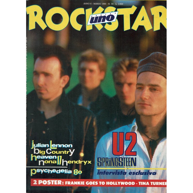 Rockstar 54 mar. 1985 Julian Lennon Springsteen ed. Actual Media R14