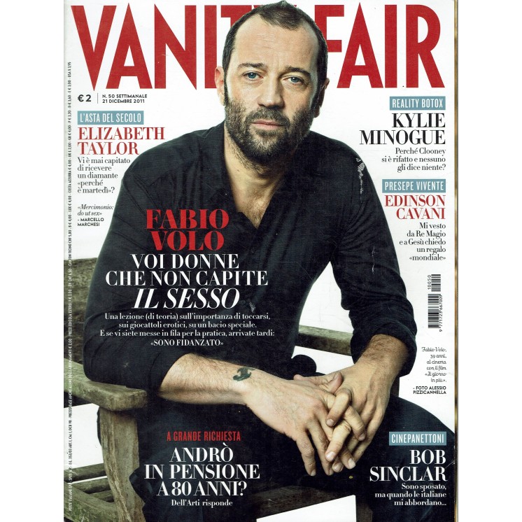 Vanity Fair 50 dic. 2011 Fabio Volo Elizabeth Taylor ed. Condè Nast R14