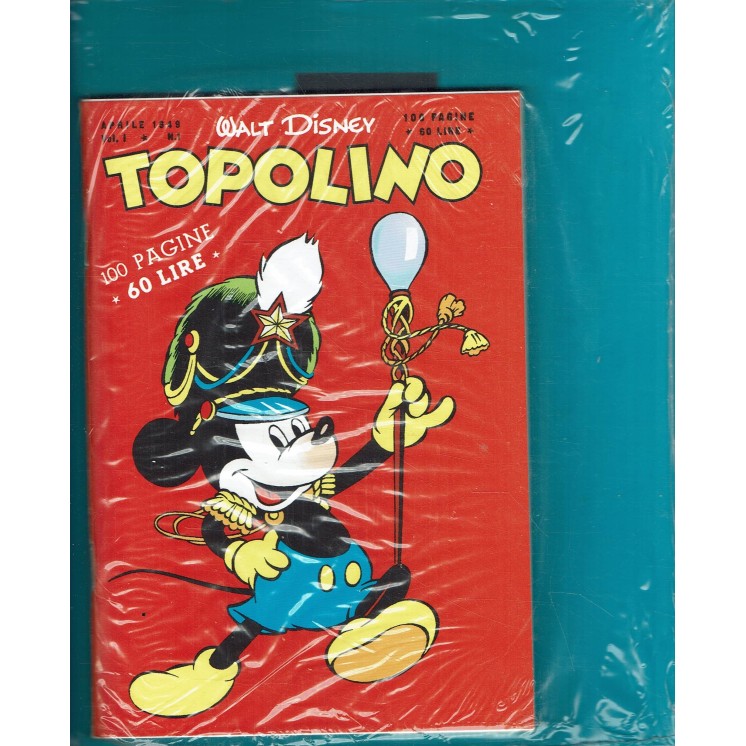 Topolino story 1950 ALLEGATO Topolino 1 BLISTERATO ed. Corriere della Sera FU39
