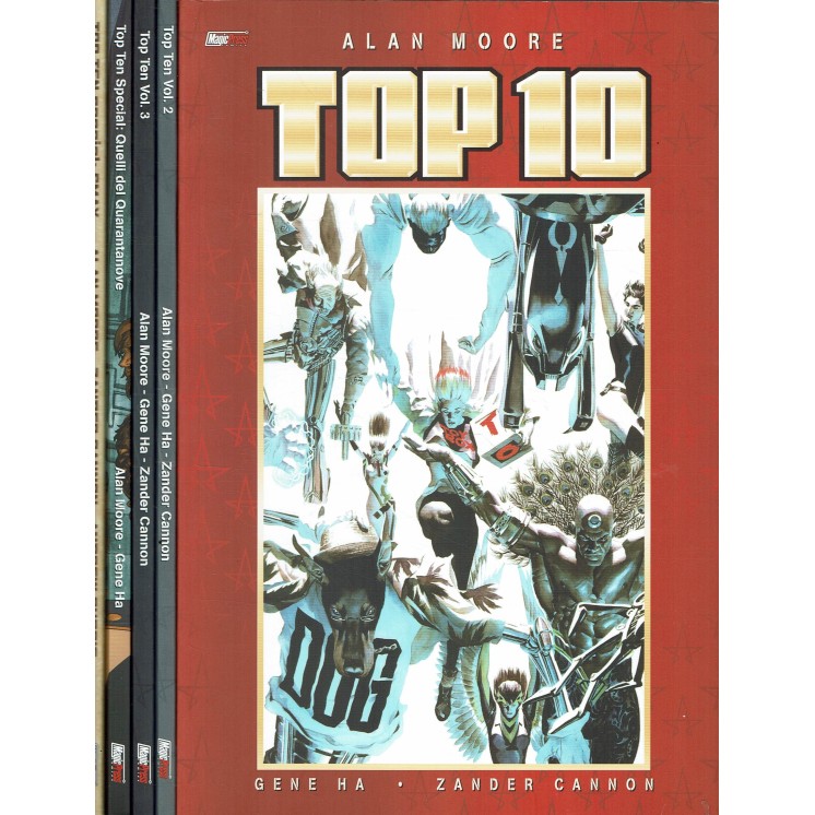 Top 10 serie COMPLETA 1/3 + speciali di Alan Moore ed. Magic Press SU42