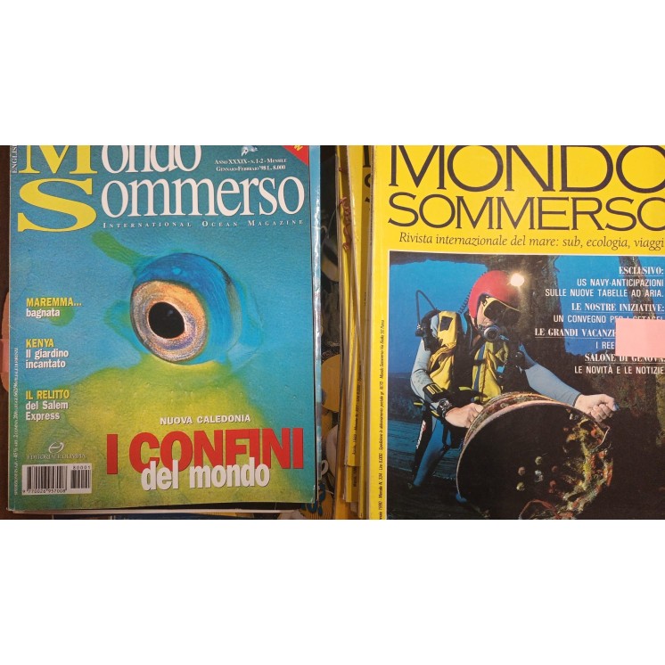 Mondosommerso international Ocean Magazine ed.Olimpia  COLLEZIONE 70 pz SS05