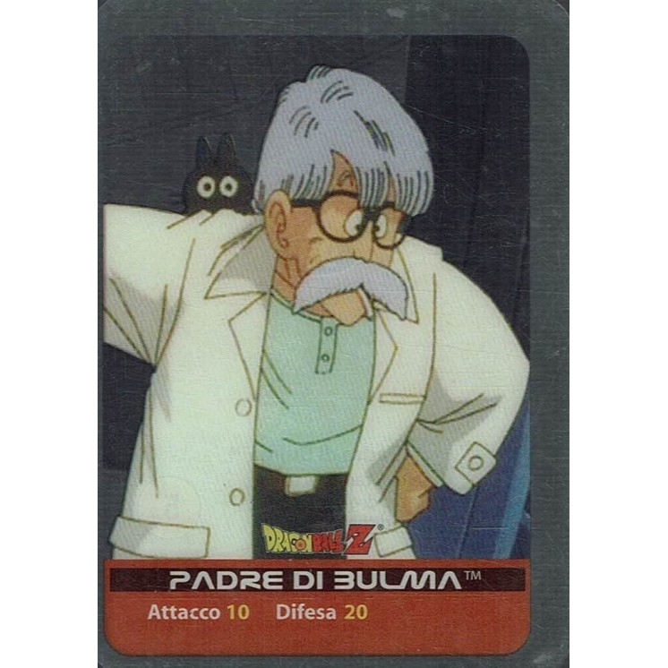Lamincards Dragon Ball Z Edibas Serie Argento Padre di Bulma 93 Gd26