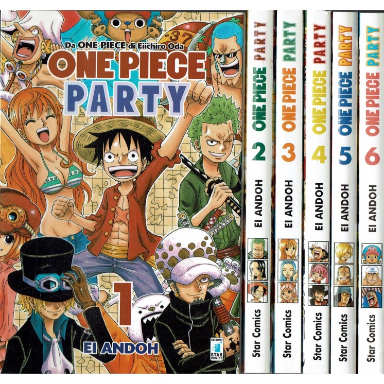 One Piece Party  1/6 sequenza COMPLETA di Eiichiro Oda ed. Star Comics SC09