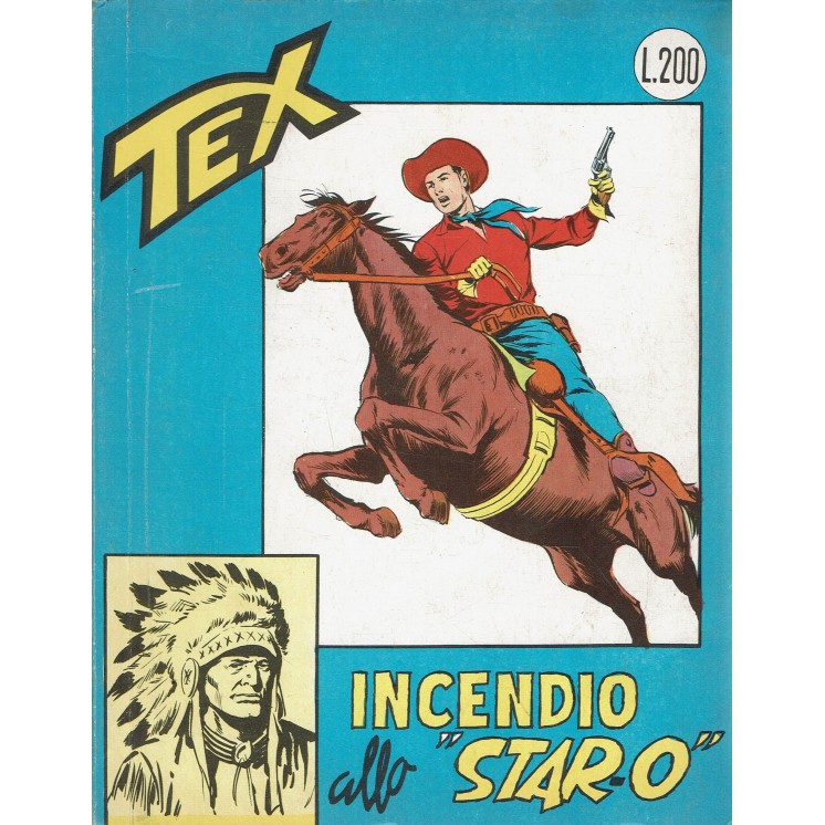 Tex  42 incendio allo Star O aut.2926 Lire 200 SPILLATO MG ed. Araldo BO11