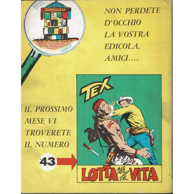 Tex  42 incendio allo Star O aut.2926 Lire 200 SPILLATO MG ed. Araldo BO11