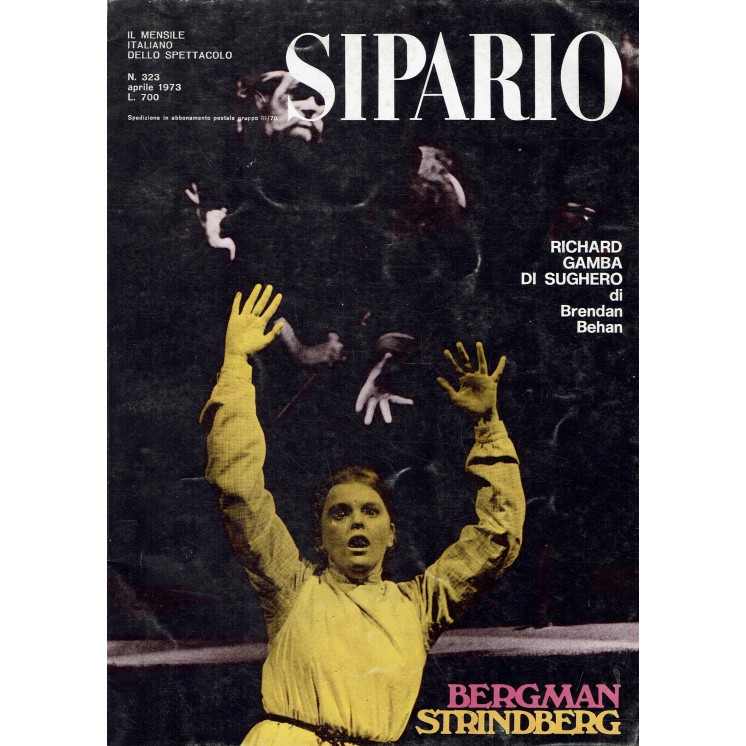 Sipario n. 323 apr. 1973 Bergman Strindberg ed. Sipario FF11