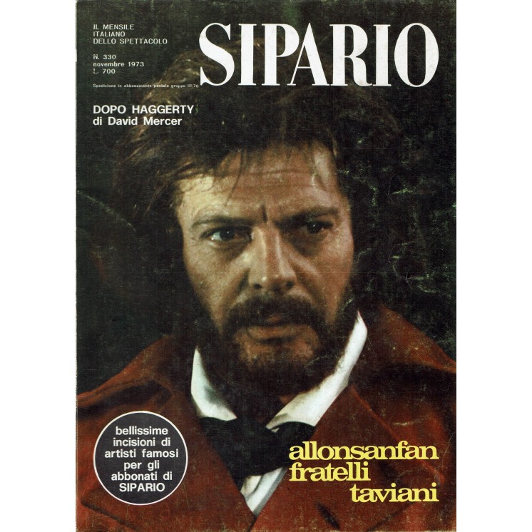 Sipario n. 330 nov. 1973 dopo Haggerty ed. Sipario FF11