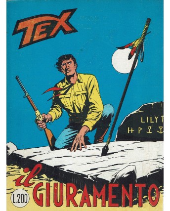 Tex 104 il giuramento lire 200 aut. 2926 ed. Araldo BO11