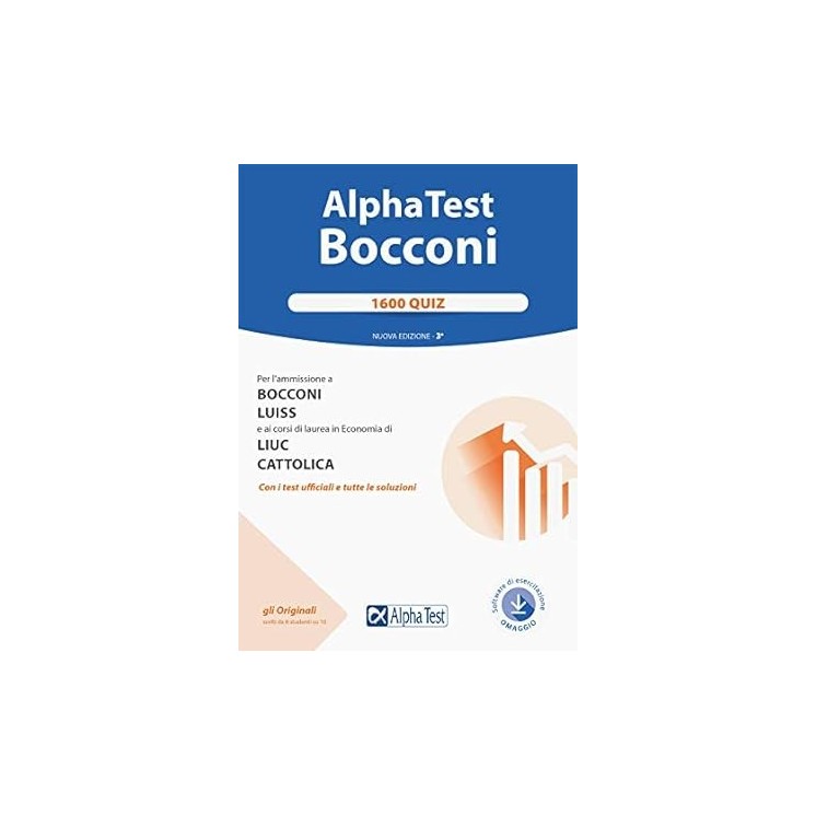 Alpha Test Bocconi 1600 quiz III edizione NUOVO ed. Alpha Test FF21