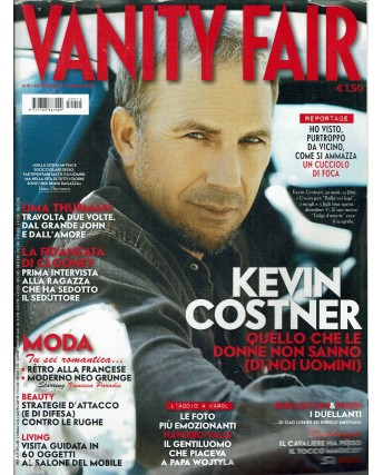 Vanity Fair 15 apr. 2005 Kevin Costner Uma Thurman ed. Condè Nast R14