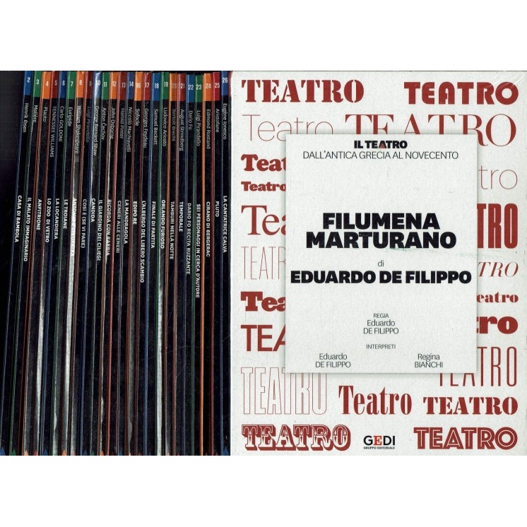 DVD Il teatro antica Grecia a Novecento serie COMPLETA 1/26 no 15 ed. Gedi B34