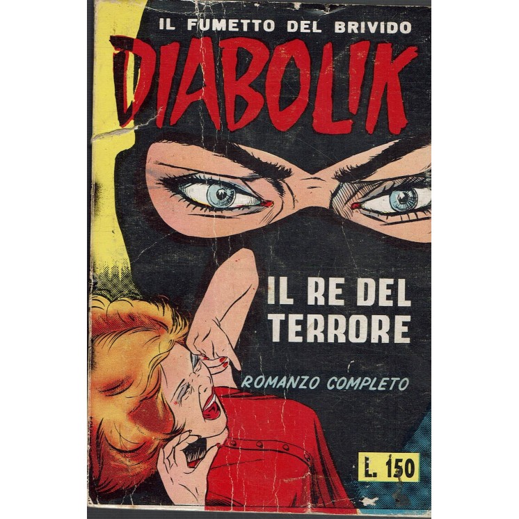 Diabolik   1 prima serie SODIP il Re del terrore 1962 Astorina pubblicità BO12