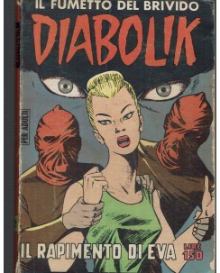 Diabolik  21 prima serie SODIP il rapimento di Eva ed. Astorina BO12