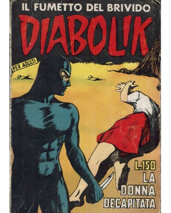 Diabolik  14 prima serie SODIP la donna decapitata ed. Astorina BO12