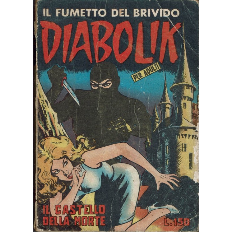 Diabolik  19 prima serie SODIP il castello della morte ed. Astorina BO12