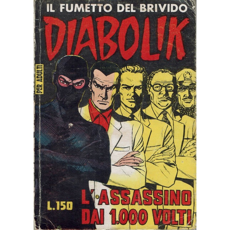 Diabolik  24 prima serie SODIP l'assassino dai 1000 volti ed. Astorina BO12
