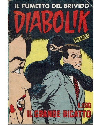 Diabolik  22 prima serie SODIP il grande ricatto ed. Astorina BO12