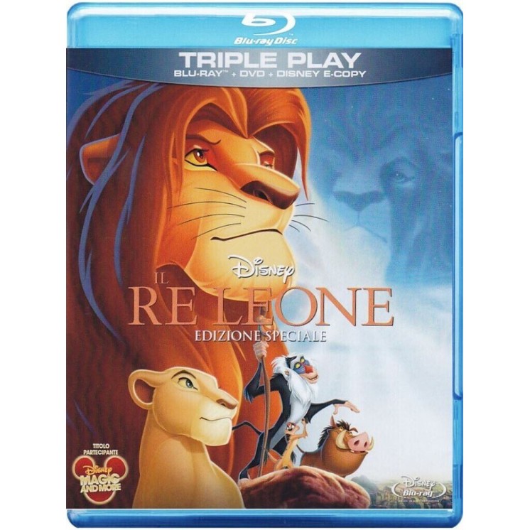 BLU-RAY Il re leone triple play 2 dischi ITA usato ed. Disney B52