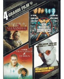 DVD 4 grandi film Olvier Stone collection ITA usato ed. Warner Bros B53