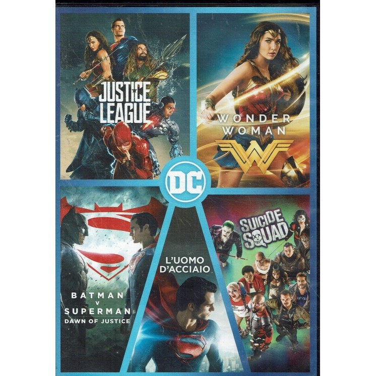 DVD 5 film supereroi Dc ITA usato ed. Warner Bros B53
