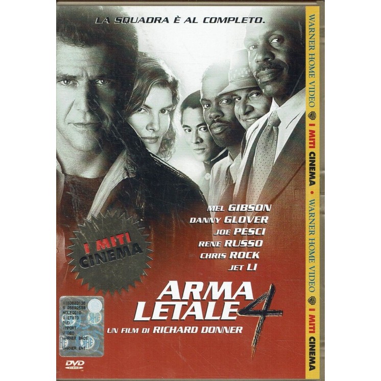DVD I miti cinema 12 : Arma letale 4 ITA usato ed. Warner Bros B46