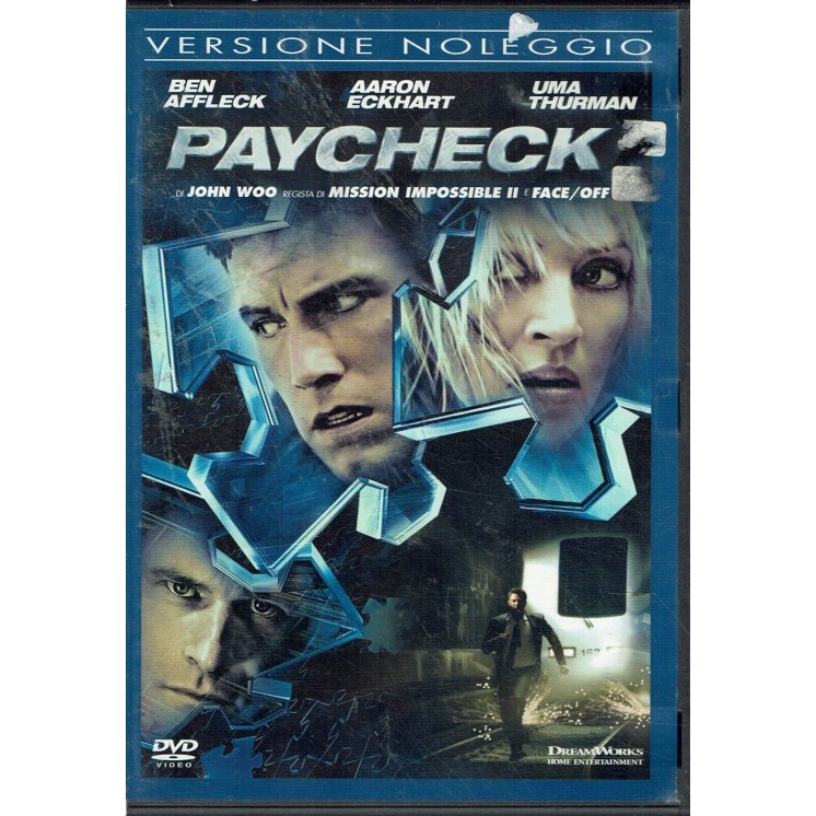 DVD Paycheck versione noleggio ITA usato ed. Dreamworks B53