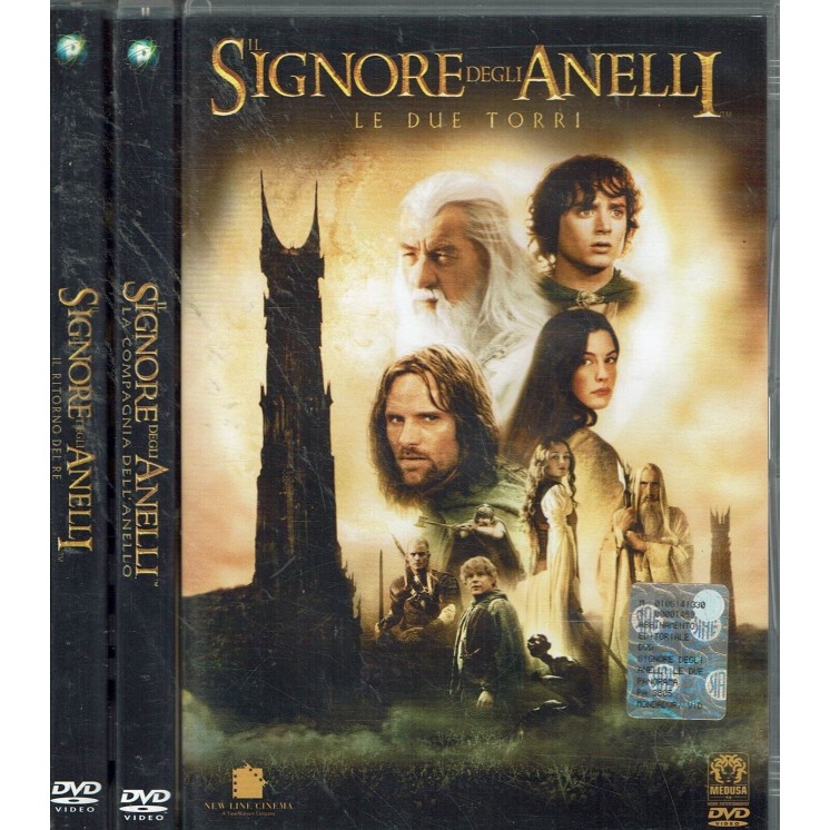 DVD Il signore degli anelli tre film ITA usato ed. Medusa B47