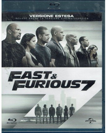 BLU-RAY Fast and furious 7 ITA usato ed. Universal B52