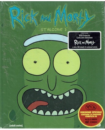 BLU-RAY Rick and Morty stagione 3 completa ITA nuovo ed. Eagle Pictures B52