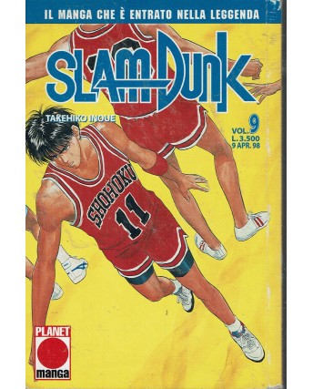 Slam Dunk n. 9 di Takehiko Inoue I edizione ed. Panini Comics