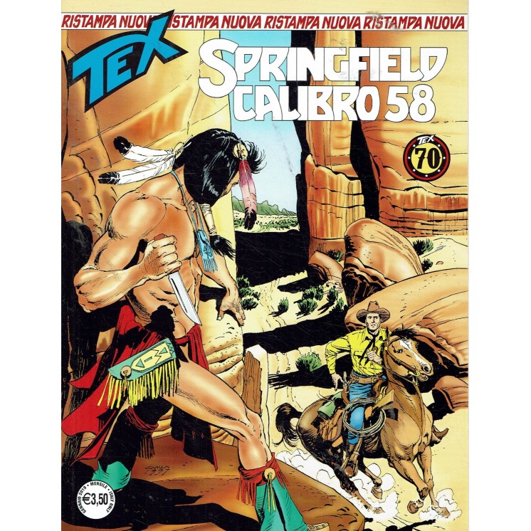 Tex nuova ristampa 441 Springfield calibro 58 con POSTERINO di Villa ed. Bonelli