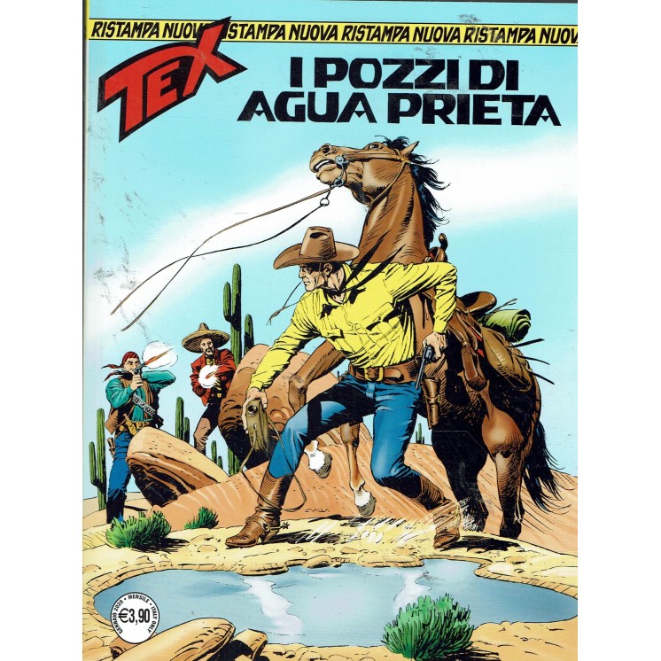Tex nuova ristampa 453 pozzi Agua Prieta con POSTERINO di Villa ed. Bonelli
