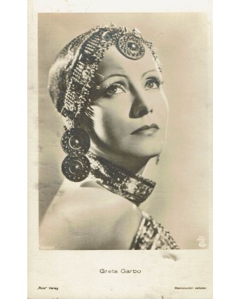 Cartolina Greta Garbo originale anni '50 '60 Gd52