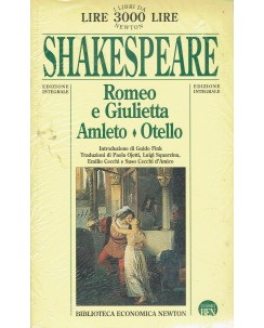 Shakespeare : Romeo e Giulietta Amleto Otello NUOVO ed. Classici Ben A90