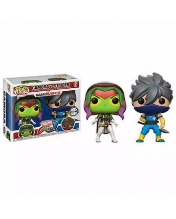 Funko Pop 2 pack : Marvel vs Capcom Gamora vs Strider NUOVO ed. Pop Games Gd11