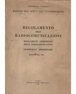 Regolamento delle radiocomunicazioni ed. Istituto Poligrafico Roma A45