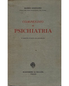 Mario Gozzano : compendio di psichiatria ed. Rosenberg e Sellier A38