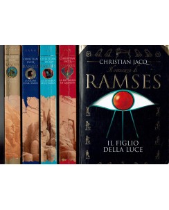 C. Jacq : il romanzo di Ramses seq. COMPLETA 1/5 ed. Mondadori A45