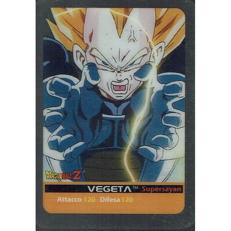 Lamincards Dragon Ball Z Edibas Serie X Metal Vegeta 62 Gd39