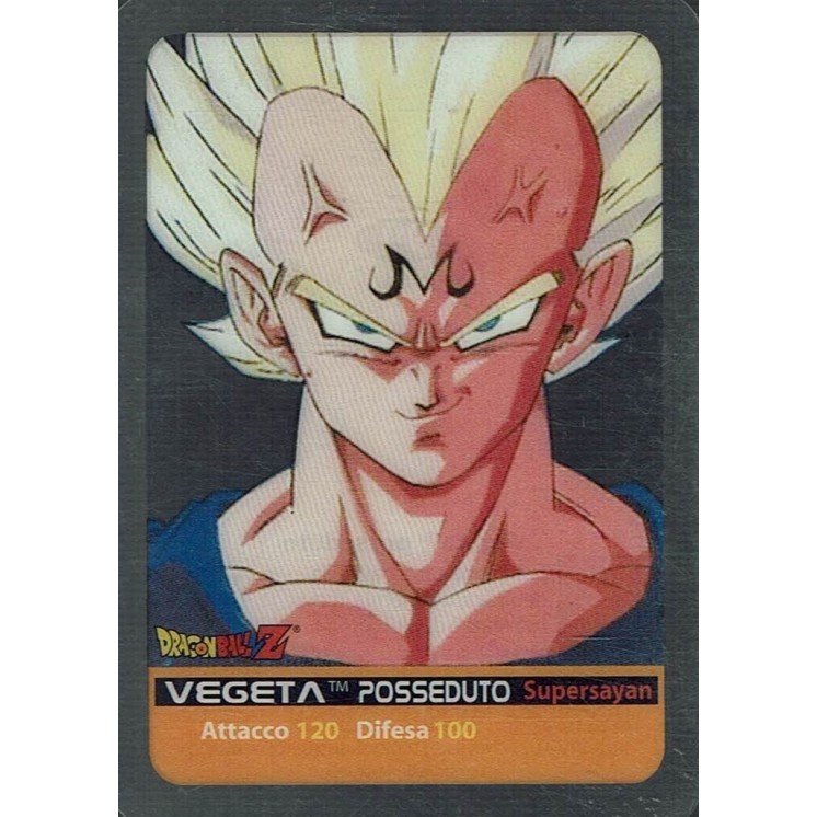 Lamincards Dragon Ball Z Edibas Serie X Metal Vegeta posseduto 99 Gd39