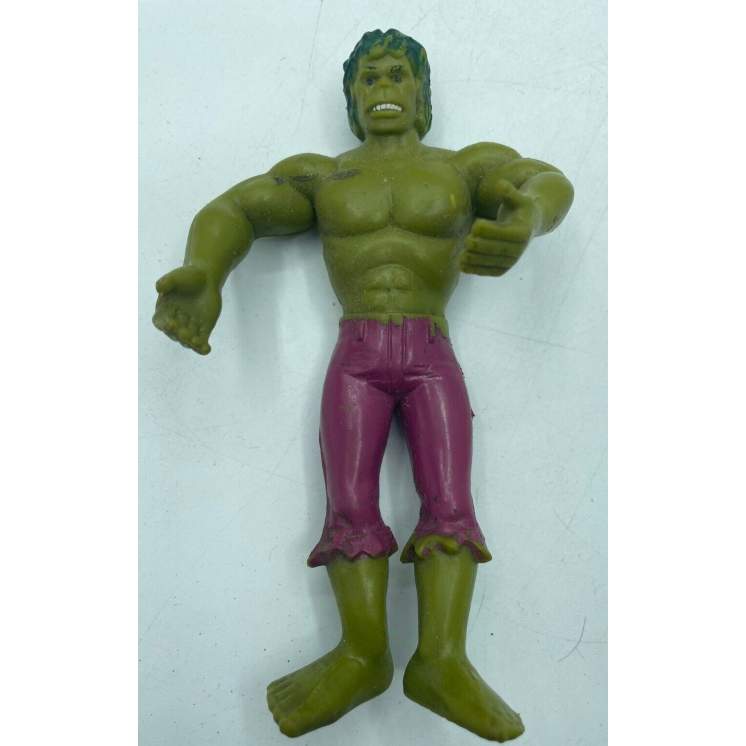 Incredibile Hulk action figure Marvel vintage 1978 di gomma 5 cm no box Gd39